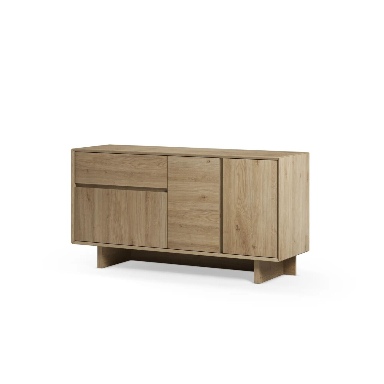 Consola, Hanah Home, Carpi, 146x76x45 cm, PAL, Maro — imaginea 4