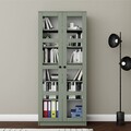 Dulap multifunctional, Miwood, Lucas Glass 1600-76, Verde