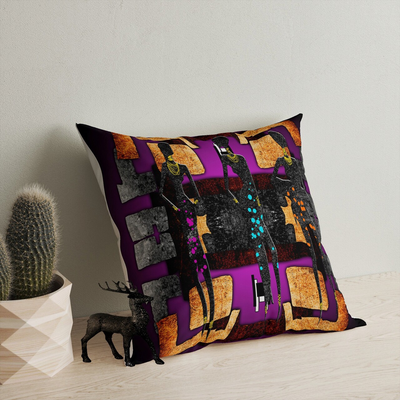 Perna, A11943, 43x43 cm, 50% bumbac / 50% poliester, Multicolor - 1 | YEO
