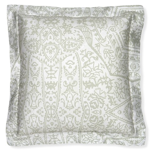 Set 2 fete de perna bailley, decomex, 45x45 cm, bumbac, alb/vernil