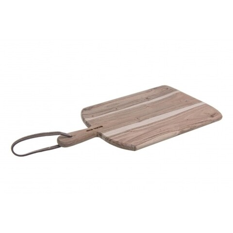 Tocator, timber, bizzotto, 25x45 cm, lemn de salcam/piele naturala