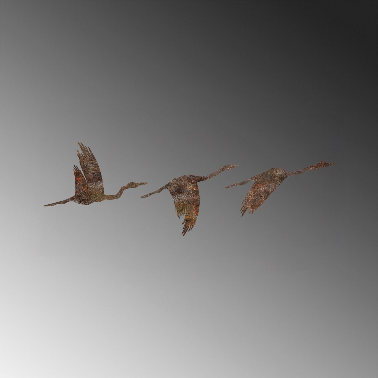 Decoratiune de perete, Rusty Birds 1, Dimensiune: 11 x 16 cm (1 bucată), Maro antichizat - view 7