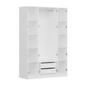 Dulap pentru haine, Hanah Home, Alin, 140x210x52 cm, Alb / Stejar