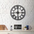 Ceas de perete, Classic XL, Metal, Dimensiune: 70 x 70 cm, Negru