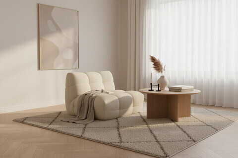 Fotoliu Bellezza, 120x104x72 cm, Bej sand