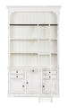 Biblioteca cu scara Jefferson, Bizzotto, 143.5x40.6x233.7 cm, lemn de mango/MDF, alb