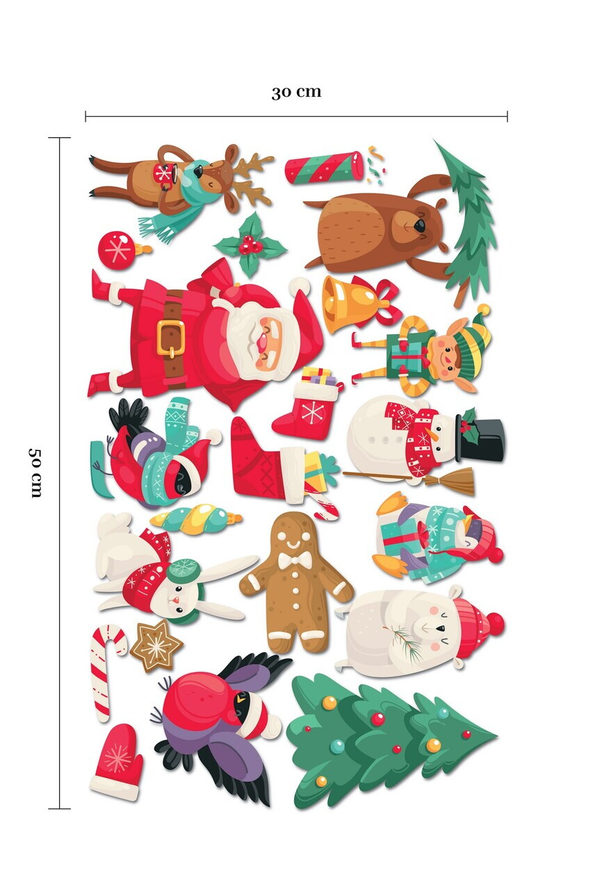 Sticker decorativ, 309016, 30 x 50 cm, Multicolor — imaginea 2