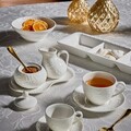 Set 4 boluri Etoile, Andrea Fontebasso, 14 cm, New Bone China, alb