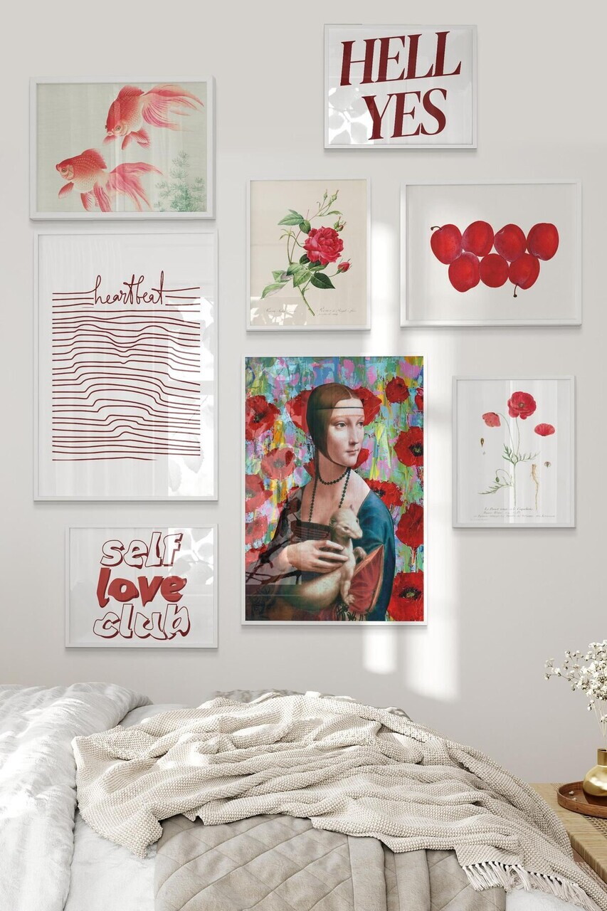 Tablou decorativ, Çgs-042-White-Byk, Lemn masiv, Față: 100% PVC STICLĂ, Multicolor - view 2