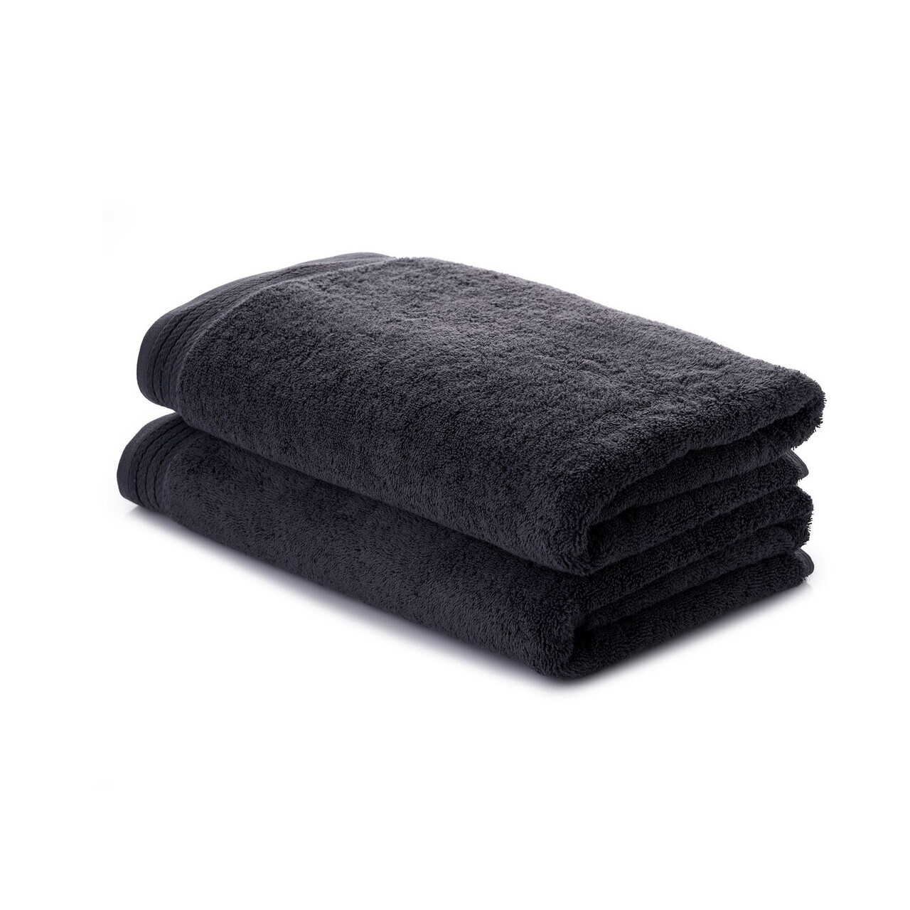 Set prosoape de baie, L'essentiel Maison, Unceasing, Bumbac, Negru — imaginea 3
