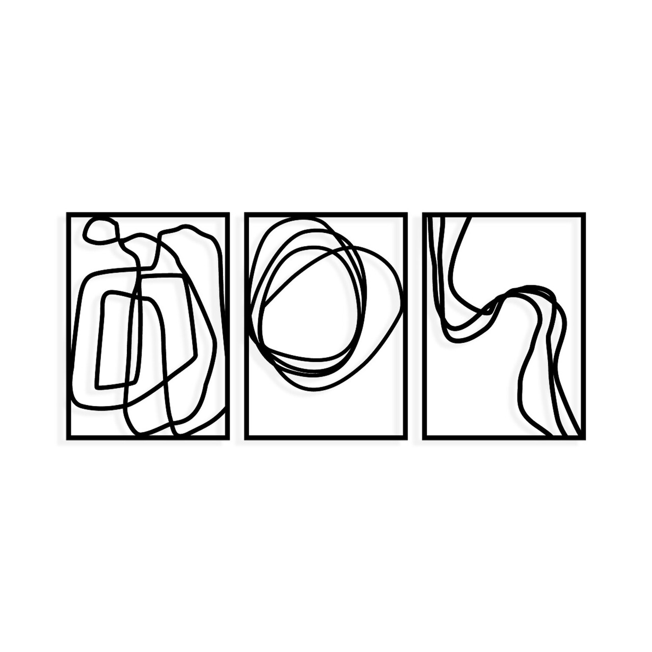 Decoratiune de perete, Achermus, Dimensiune: 120 x 54 cm, Negru - view 4
