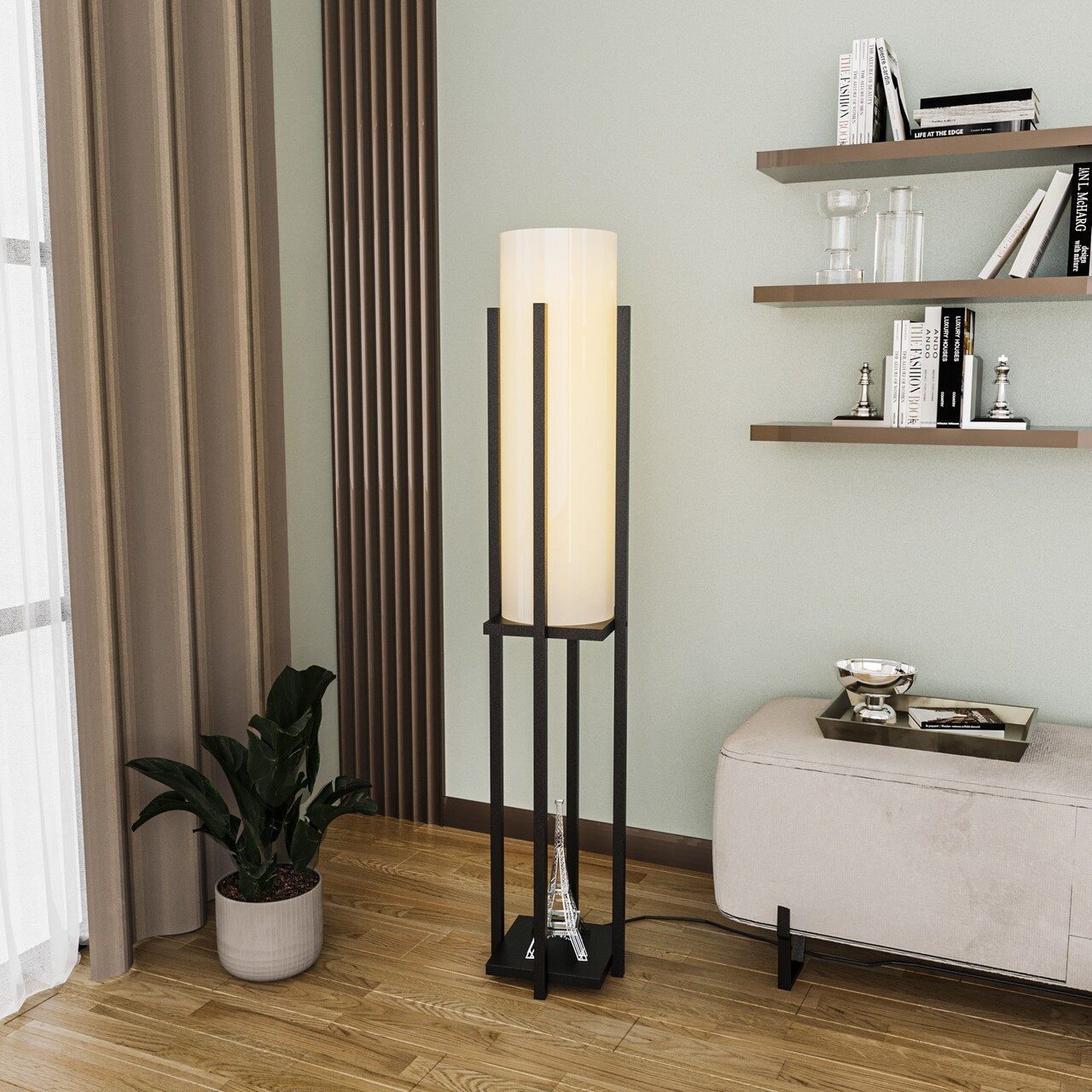 Lampadar, L'essentiel Maison, 892OPV1163, Negru - view 3