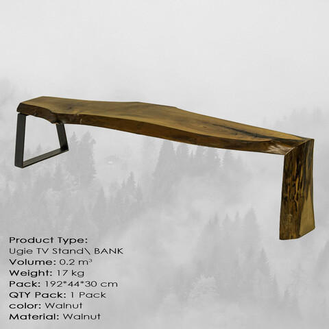 Comoda tv, massive design, ugie, 190x42x36 cm, nuc