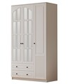 Dulap pentru haine, Rabi, Rb-110, 105x184x52 cm, Alb mat