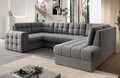 Coltar extensibil dreapta 5 locuri ELTAP, RT-04SO, Blewett, 299x198x82 cm, lemn/poliester, gri