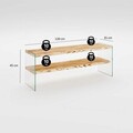 Comoda TV, Neostill, Niagara 1004, 120x45x35 cm, Stejar