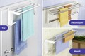 Uscator rufe pentru calorifer, Maximex, Space saving, 4.15 m capacitate de uscare, 58-108 x 20.5 x 18 cm, aluminiu/plastic, alb