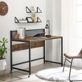 Birou, Vasagle, 120 x 94 x 60 cm,  otel/PAL, maro rustic
