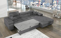 Coltar extensibil dreapta 4 locuri ELTAP, Armd-37, Armando, 289x203x85 cm, lemn/poliester, gri