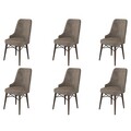 Set de scaune, Charlotte, Pare, Metal, Cappuccino/Maro