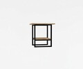 Masuta, Asse Home, Limit, 45x47x45 cm, Stejar / Negru