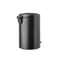 Cos de gunoi cu pedala, Brabantia, NewIcon, 20 L, 38x29x46.7 cm, otel, gri inchis