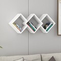 Raft de perete, Inarch, Galaxy, 102x42x20 cm, PAL, Alb