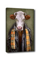 Tablou decorativ, Kanvas Tablo (50 x 70), Canvas, Lemn, Multicolor
