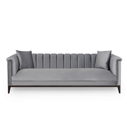 Canapea 3 locuri, ndesign, 291nds1333, lemn, gri