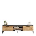 Comoda TV, Locelso, RL1-AA, 160x39.1x35 cm, Pin Atlantic / Antracit