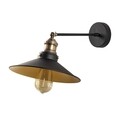 Aplica de perete, Saglam - 3741, Opviq, 25 x 40 x 20 cm, 1 x E27, 40W, negru/auriu