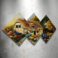 Set 4 tablouri decorative, 4MDF69242389, MDF, Imprimat UV, Multicolor
