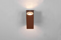 Aplica de perete pentru exterior Roya, TRIO, 6.9x15 cm, 35W, 2x GU10, aluminiu, maro
