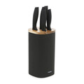 Set 6 cutite + suport Skat, Homla, inox, negru