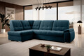 Coltar extensibil stanga 3 locuri ELTAP, LT-40NU, Sado, 272x192x95 cm, lemn/poliester, albastru inchis