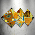Set 4 tablouri decorative, 4MDF238938190, MDF, Imprimat UV, Multicolor