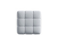Taburet, Bellis-51, Micadoni Home, 94x94x43 cm, catifea, albastru deschis