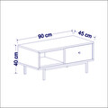 Set mobilier living, Inarch, Natural,  Antracit