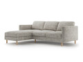 Coltar stanga 3 locuri, Eden, Micadoni, 250x150x90 cm, tesatura structurata, bej melange
