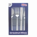 Set tacamuri 24 piese Athena, Vanora, inox, argintiu