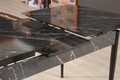 Masa extensibila, Beckley, Trend Bendır, 132x79x76.5 cm, Alb/Negru