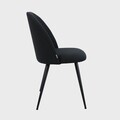 Scaun Ludi, Homla, 53x50x85 cm, metal/poliester, negru