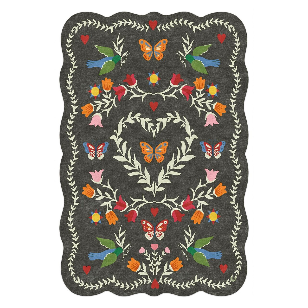 Covor, Fr382, 80x200 cm, Negru — imaginea 3