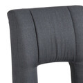 Scaun de bar Sylvia, Actona, 41.5x52x115 cm, rotativ, poliester/otel, gri inchis
