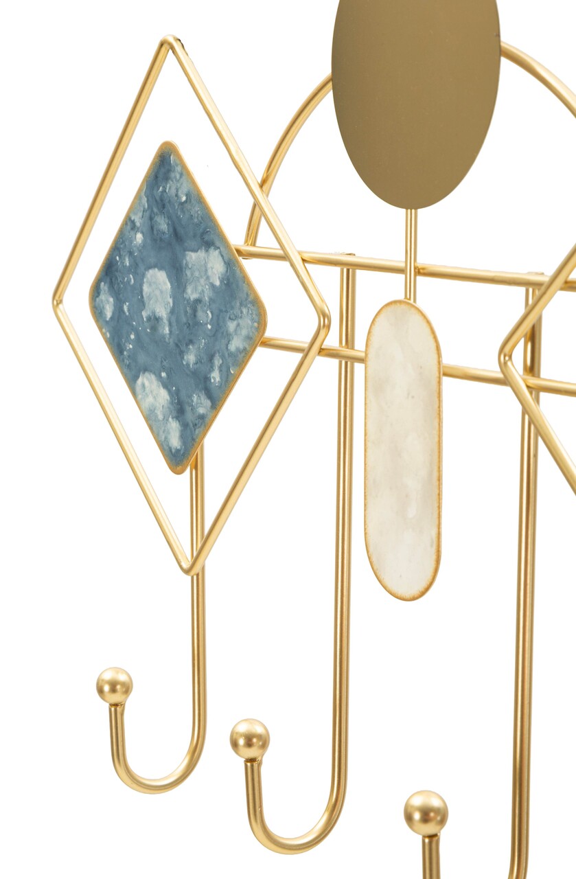 Cuier de perete, Mauro Ferretti, Monday -B, 66.6x4.5x27.5 cm, metal, multicolor - imagine 3