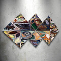 Set 4 tablouri decorative, 4MDF1707617194, MDF, Imprimat UV, Multicolor
