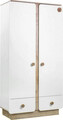 Dulap pentru haine, Çilek, Natura Baby 2 Doors Wardrobe, 103x195x56 cm, Multicolor
