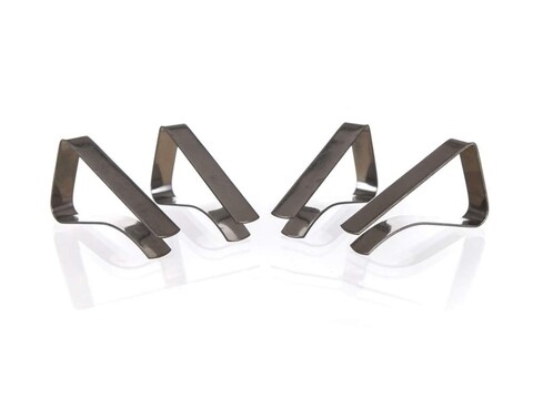 Set 4 cleme pentru fata de masa akcent, banquet, 5.5 cm, metal