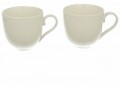 Set 2 cesti Luxury, Duo, 250 ml, portelan, alb