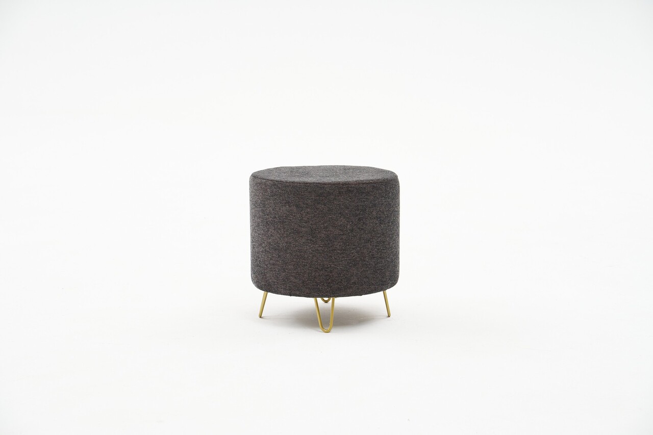 Taburet, Atelier del Sofa, 825BLC2388, Lemn, Antracit / Cupru - view 2